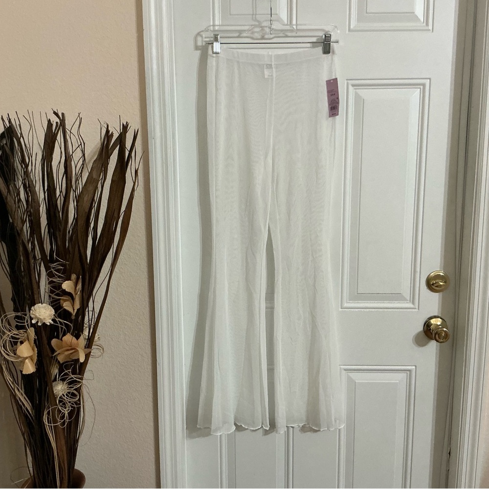 Wild Fable Sheer White Mesh Beach Cover-Up Size S